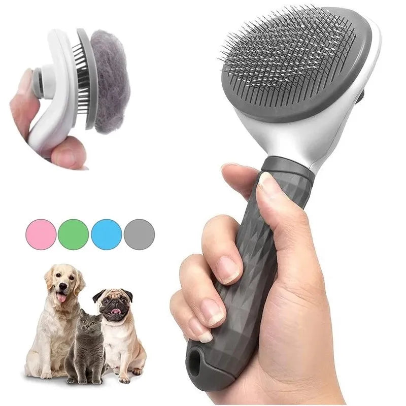 Brosse Autonettoyante Anti-Poils pour Chiens & Chats