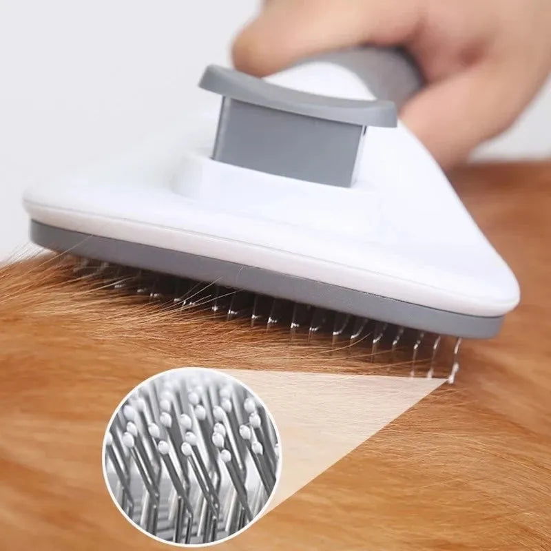Brosse Autonettoyante Anti-Poils pour Chiens & Chats