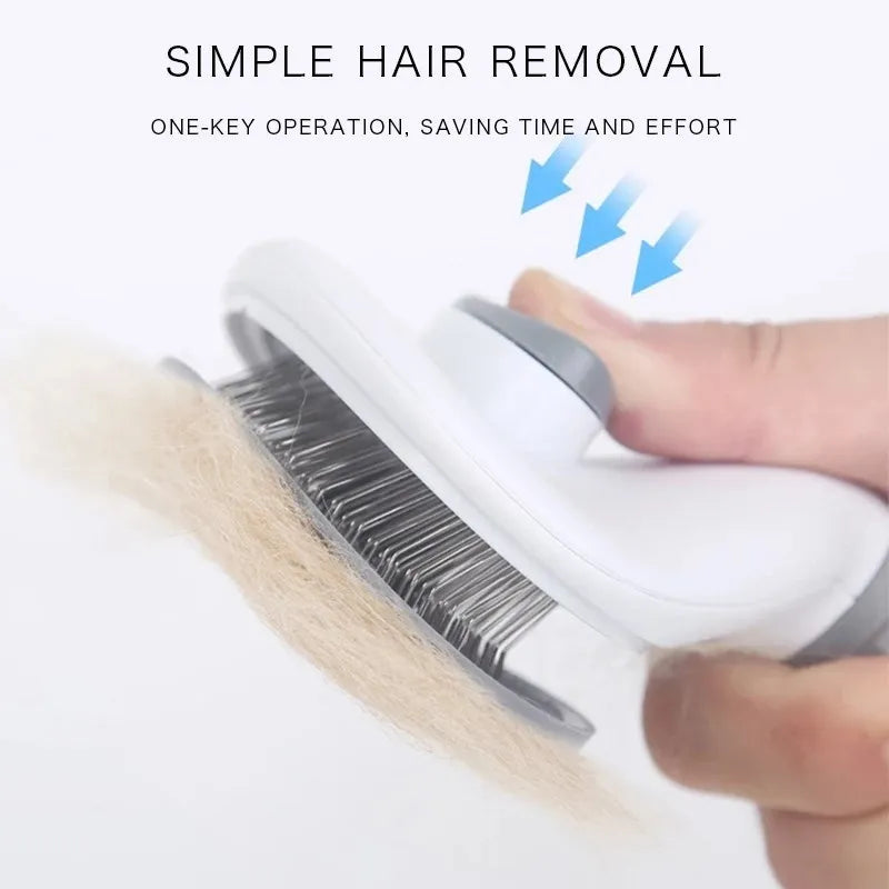 Brosse Autonettoyante Anti-Poils pour Chiens & Chats