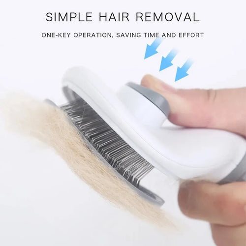 Brosse Autonettoyante Anti-Poils pour Chiens & Chats